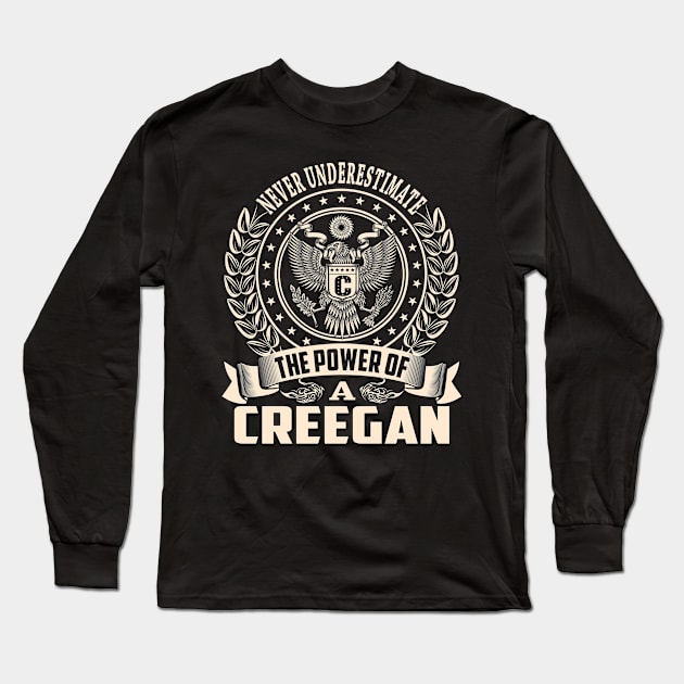 CREEGAN Long Sleeve T-Shirt by Darlasy